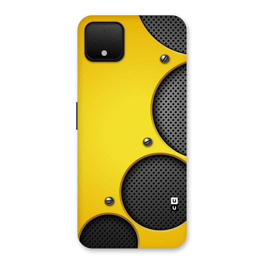 Black Net Yellow Back Case for Google Pixel 4 XL