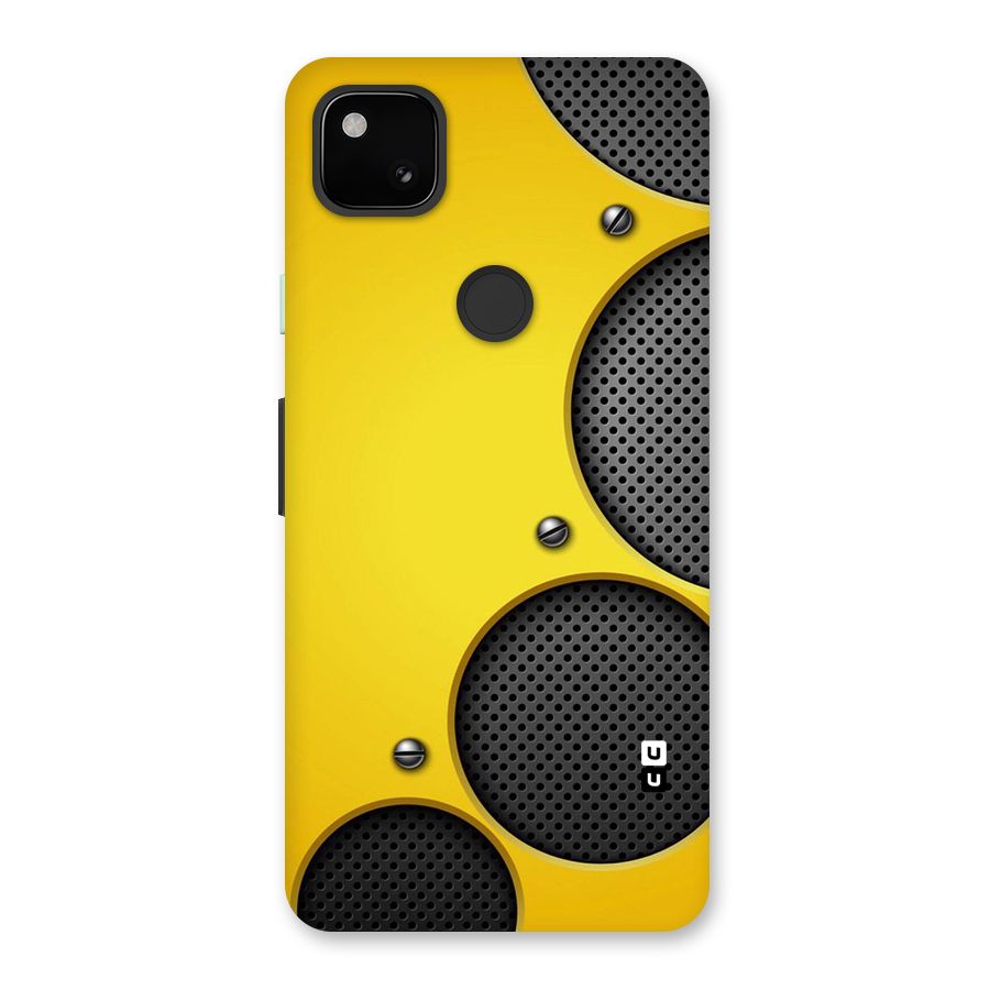 Black Net Yellow Back Case for Google Pixel 4a