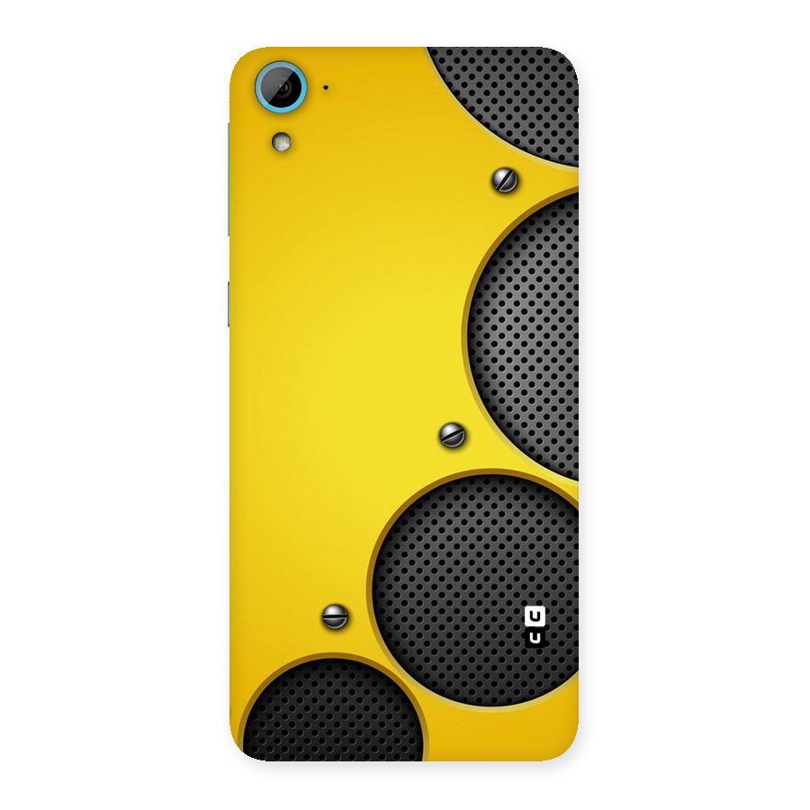Black Net Yellow Back Case for HTC Desire 826