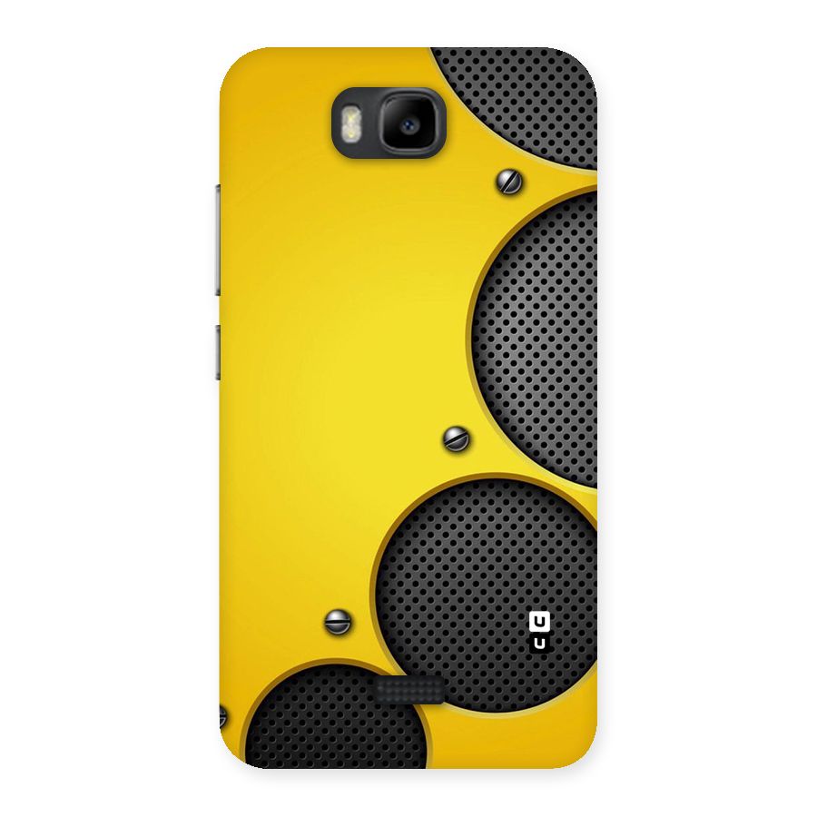 Black Net Yellow Back Case for Honor Bee