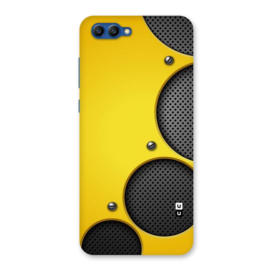 Black Net Yellow Back Case for Honor View 10