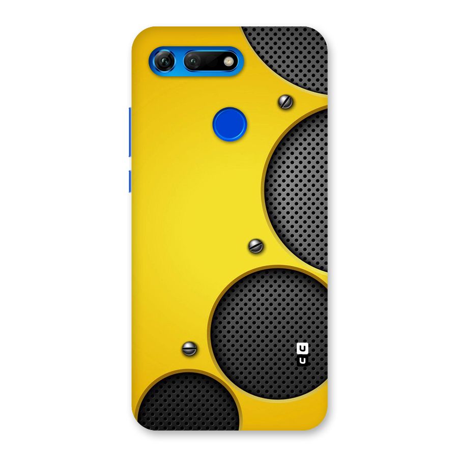 Black Net Yellow Back Case for Honor View 20