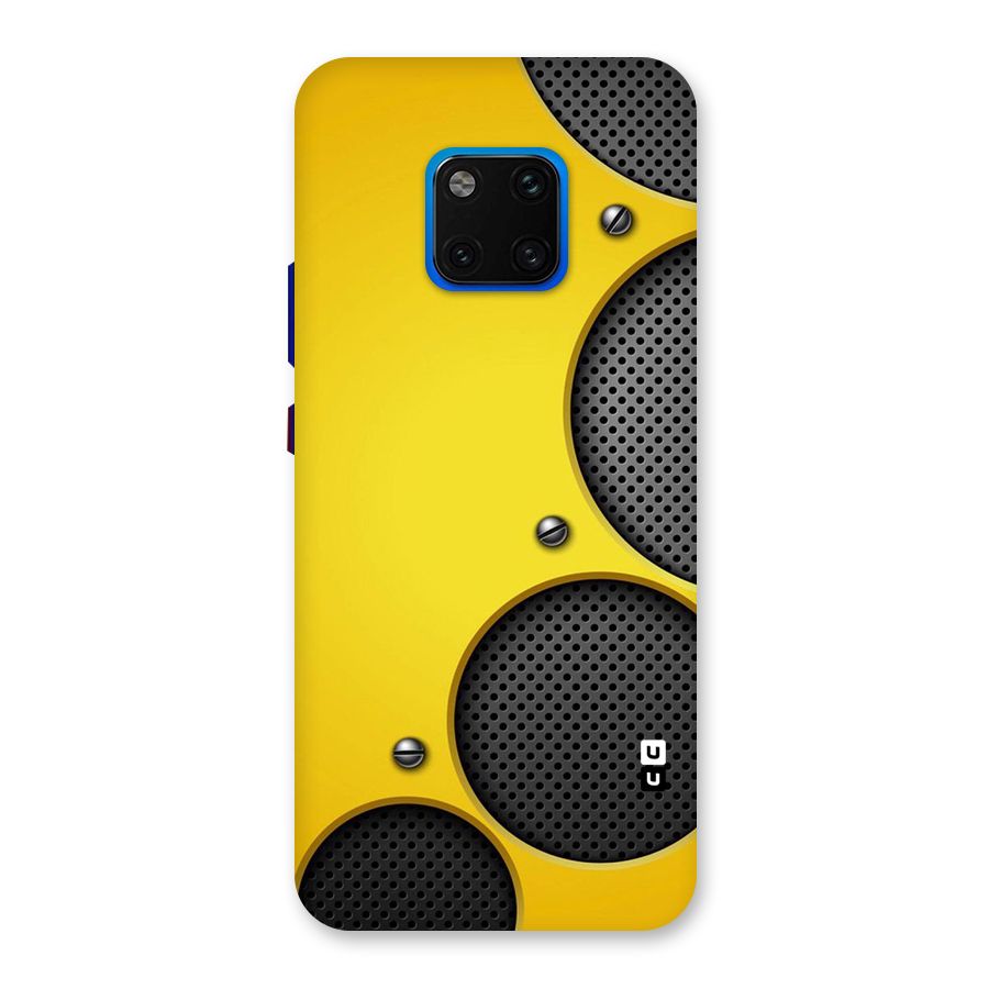 Black Net Yellow Back Case for Huawei Mate 20 Pro
