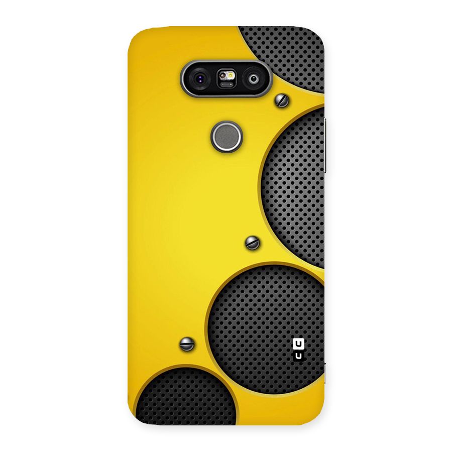 Black Net Yellow Back Case for LG G5