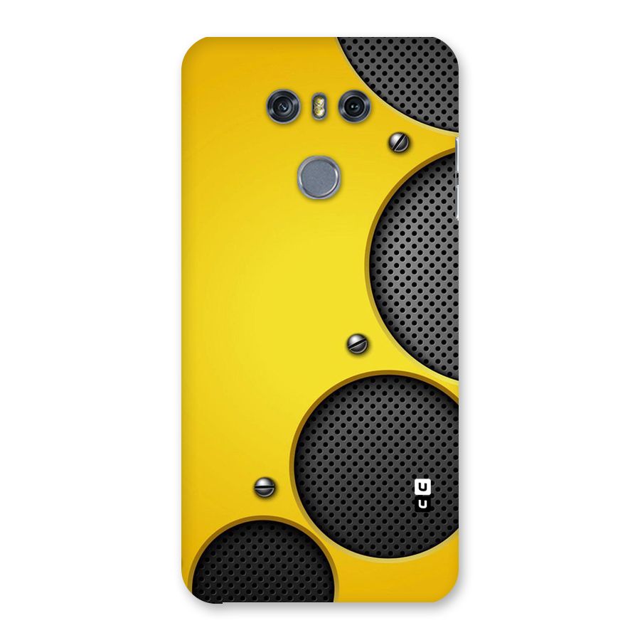 Black Net Yellow Back Case for LG G6