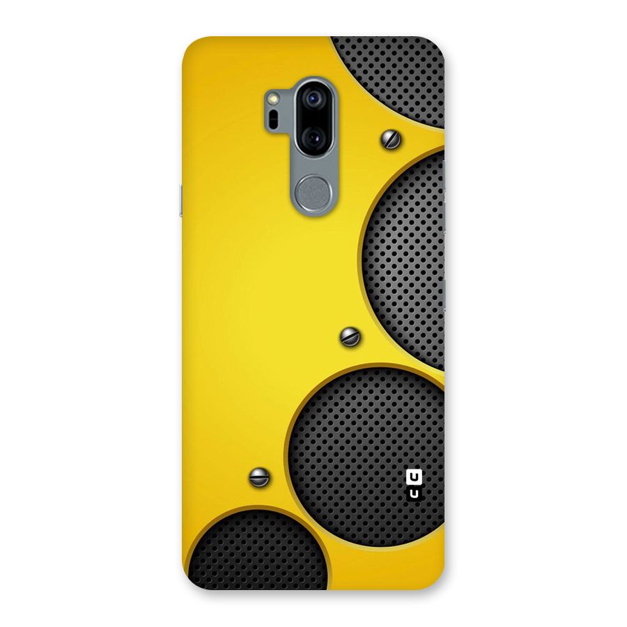 Black Net Yellow Back Case for LG G7