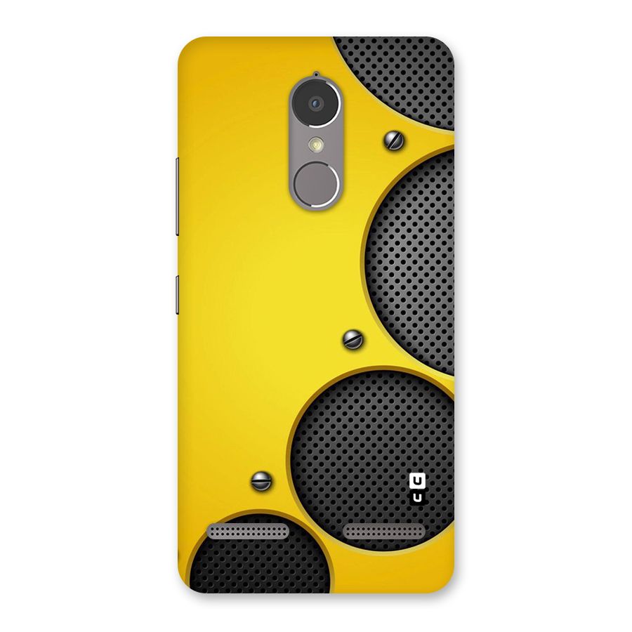 Black Net Yellow Back Case for Lenovo K6 Power