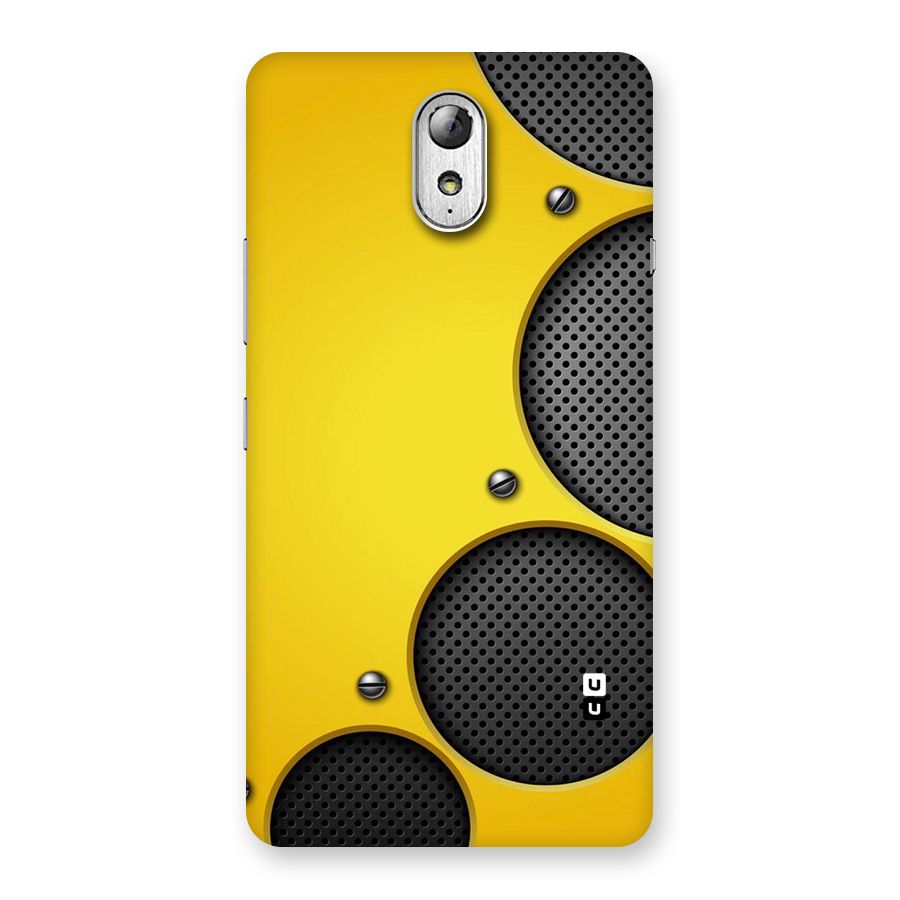 Black Net Yellow Back Case for Lenovo Vibe P1M