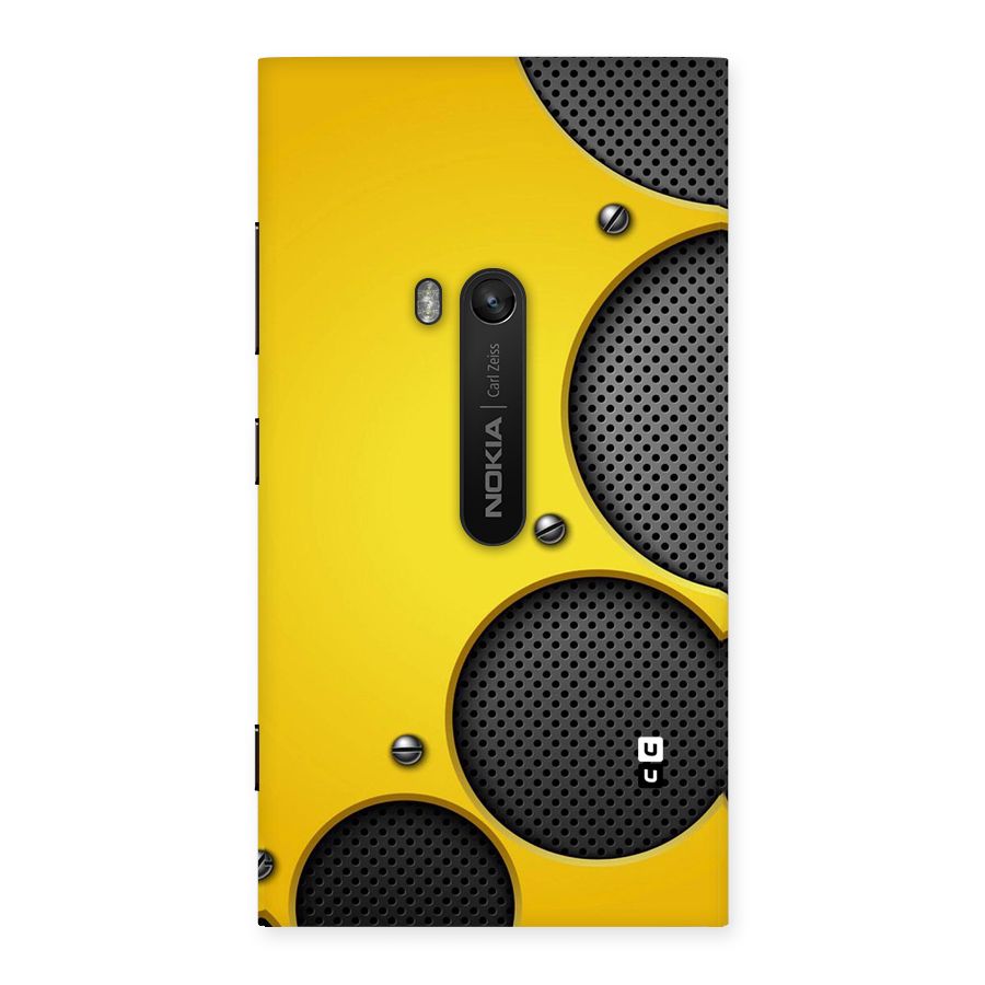 Black Net Yellow Back Case for Lumia 920