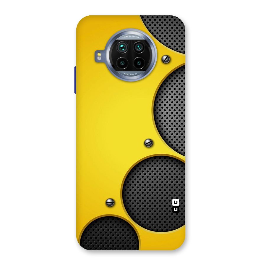 Black Net Yellow Back Case for Mi 10i