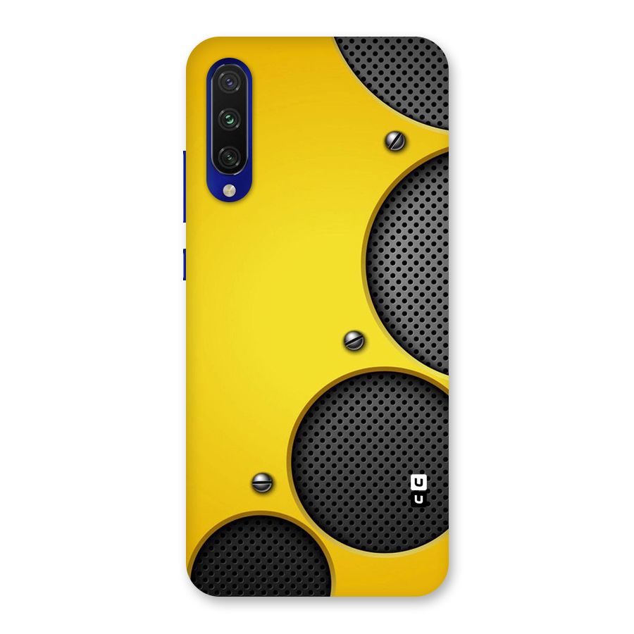 Black Net Yellow Back Case for Mi A3