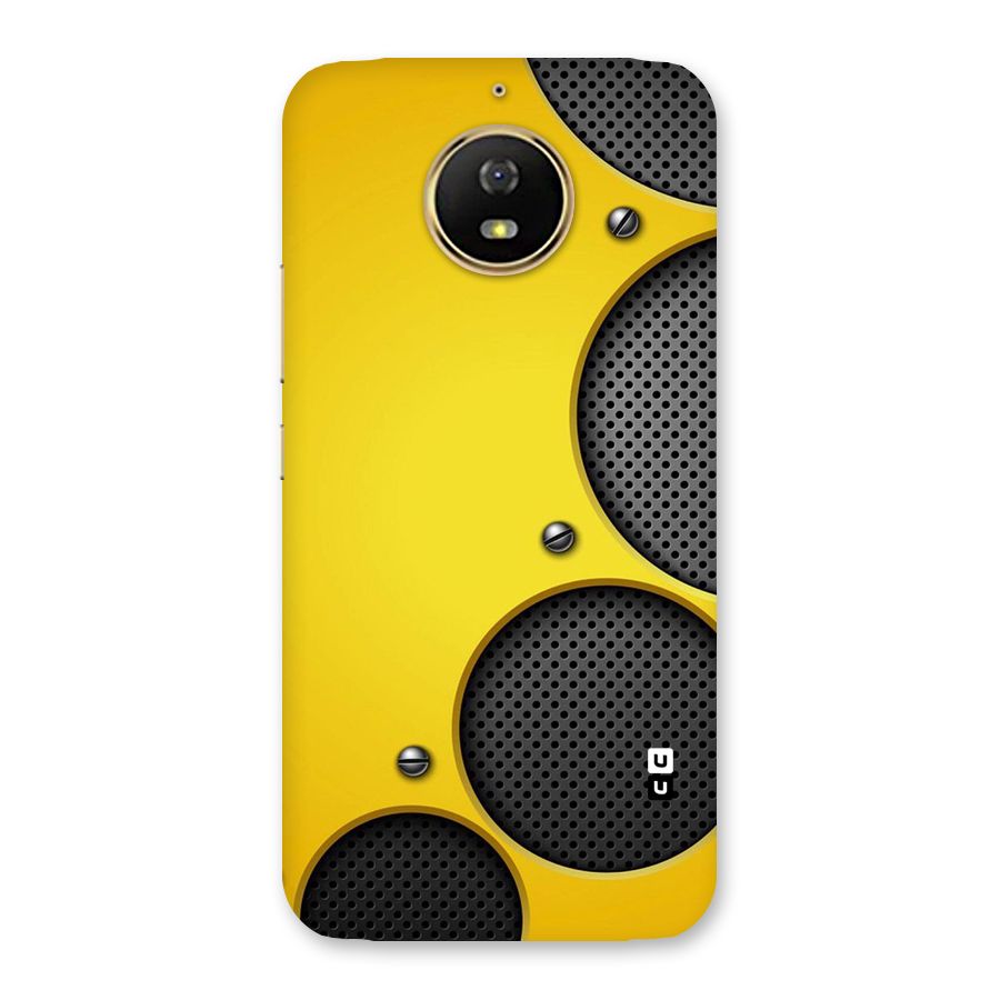 Black Net Yellow Back Case for Moto G5s