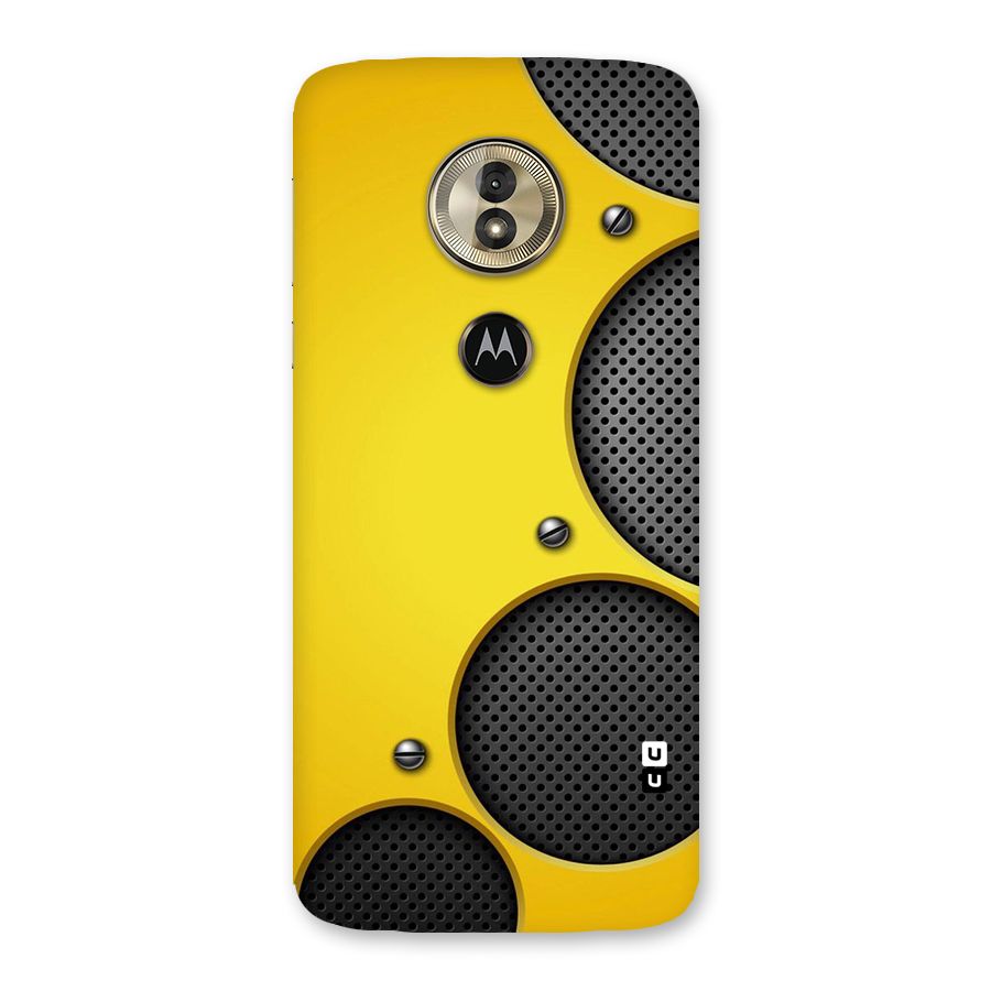 Black Net Yellow Back Case for Moto G6 Play