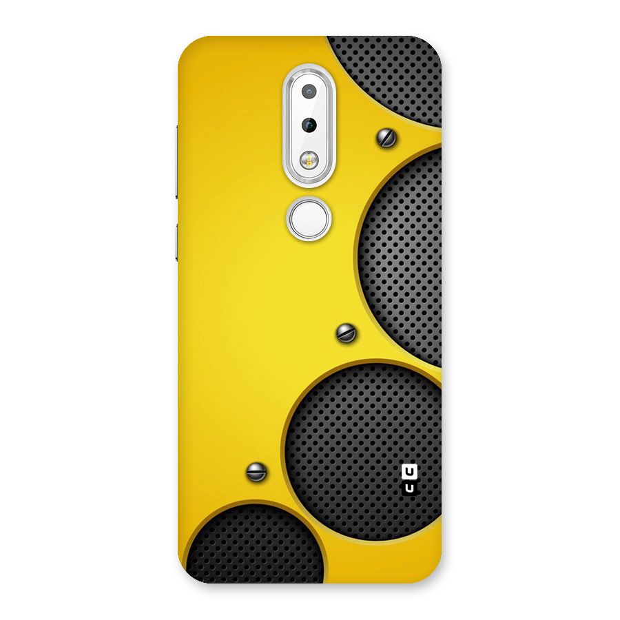 Black Net Yellow Back Case for Nokia 6.1 Plus