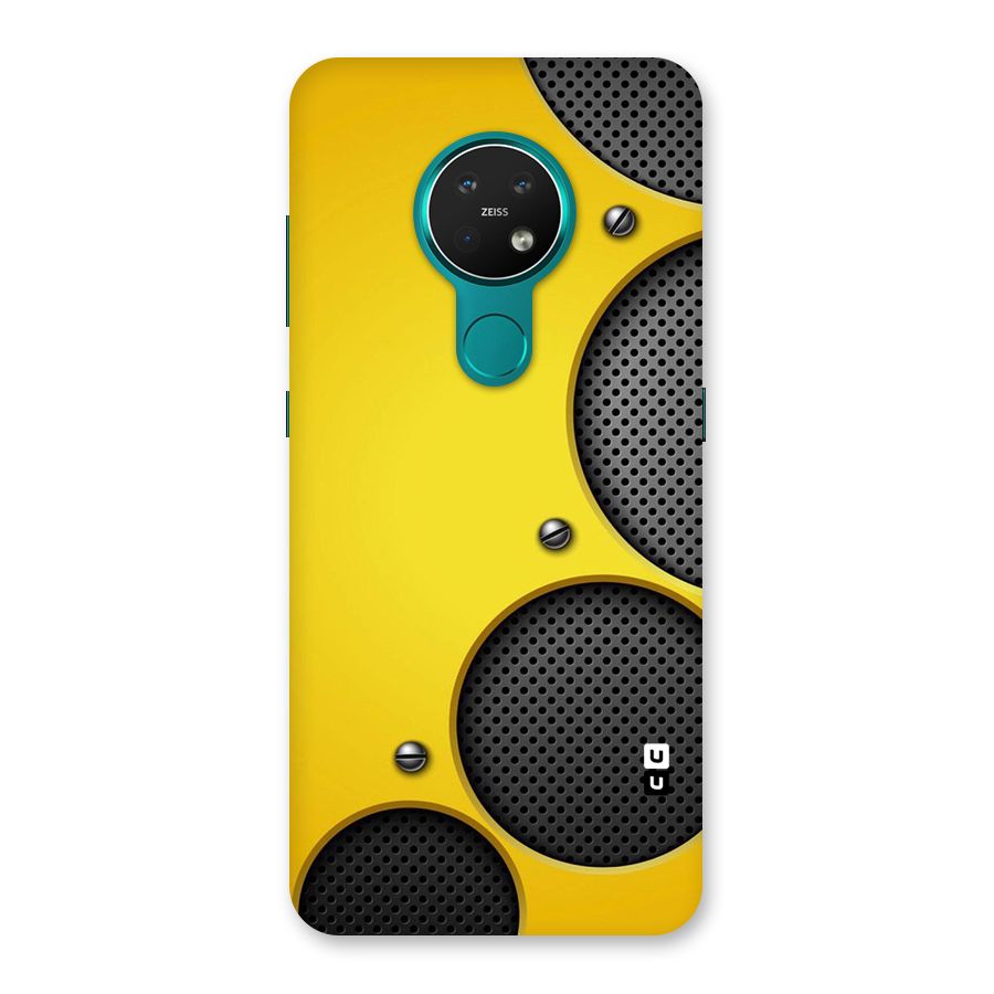 Black Net Yellow Back Case for Nokia 7.2