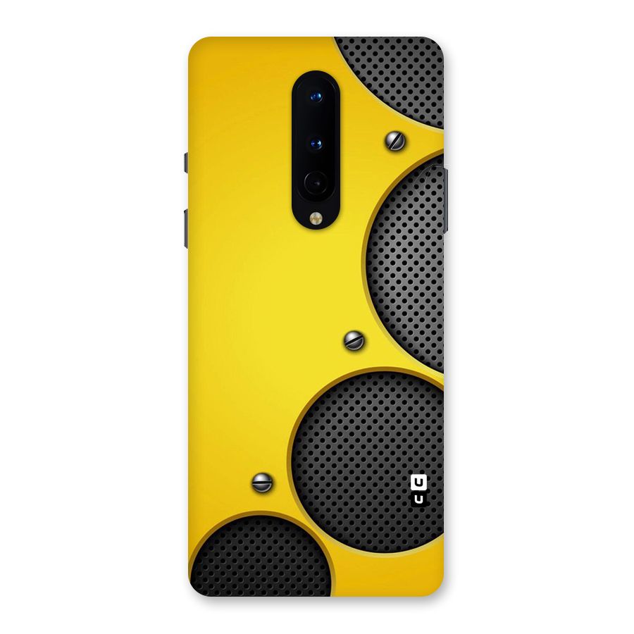 Black Net Yellow Back Case for OnePlus 8