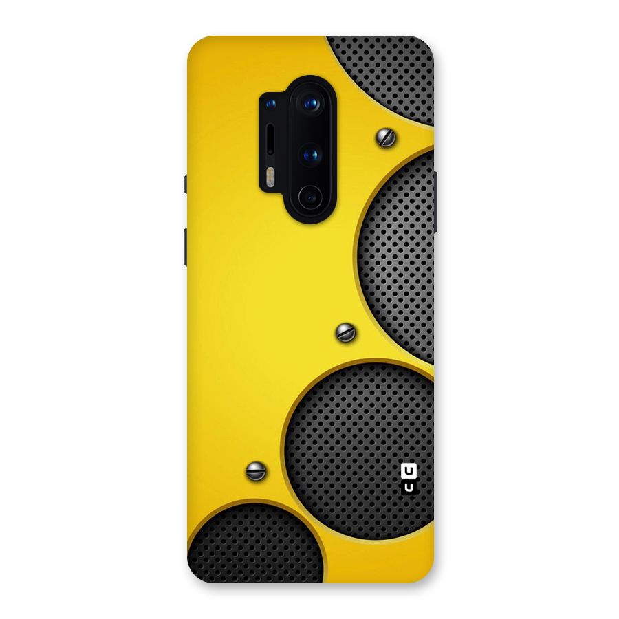 Black Net Yellow Back Case for OnePlus 8 Pro