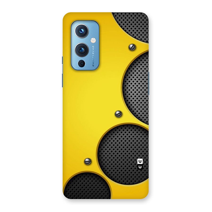 Black Net Yellow Back Case for OnePlus 9