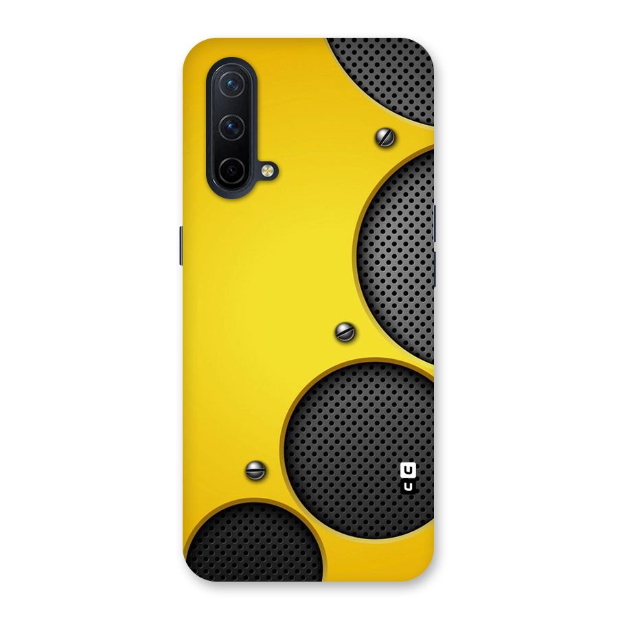 Black Net Yellow Back Case for OnePlus Nord CE 5G
