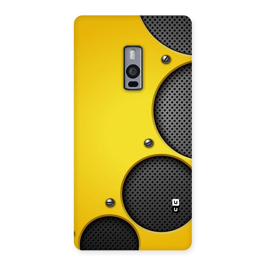 Black Net Yellow Back Case for OnePlus Two