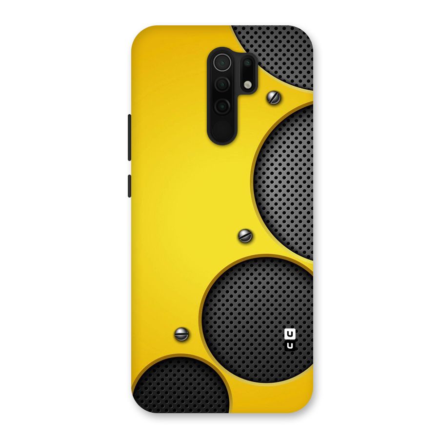 Black Net Yellow Back Case for Poco M2