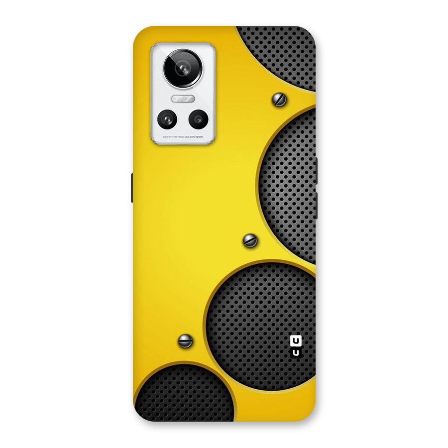 Black Net Yellow Back Case for Realme GT Neo 3