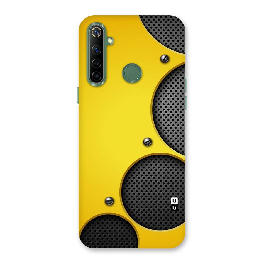 Black Net Yellow Back Case for Realme Narzo 10