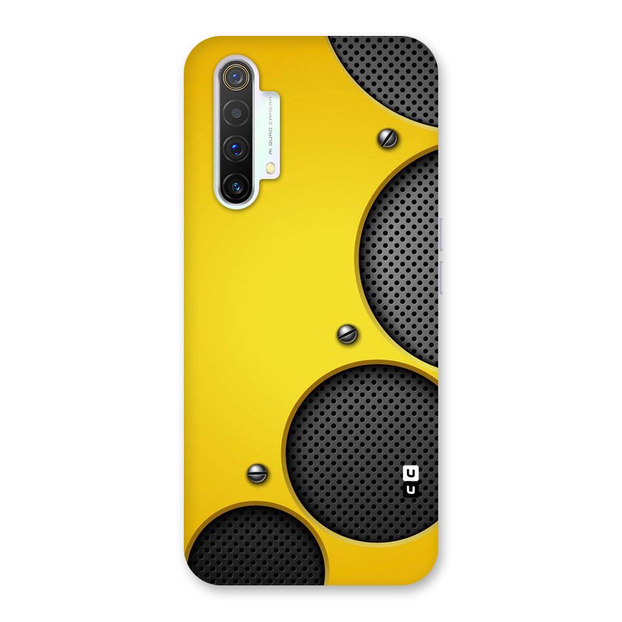 Black Net Yellow Back Case for Realme X3 SuperZoom