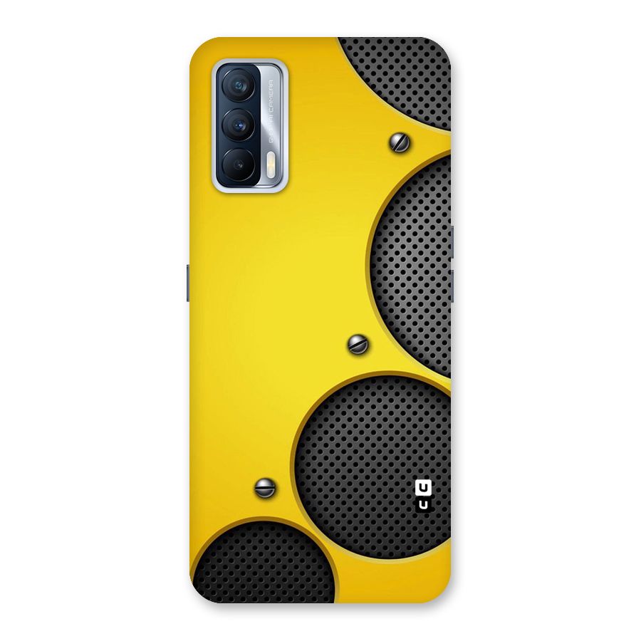 Black Net Yellow Back Case for Realme X7