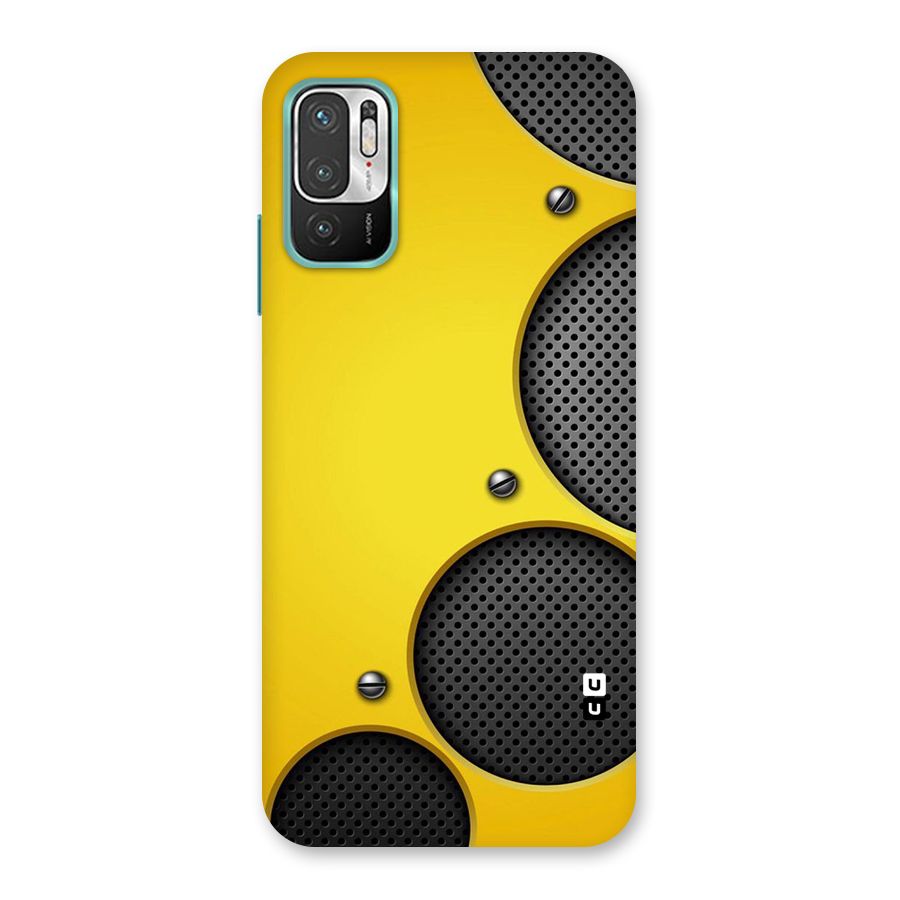 Black Net Yellow Back Case for Redmi Note 10T 5G