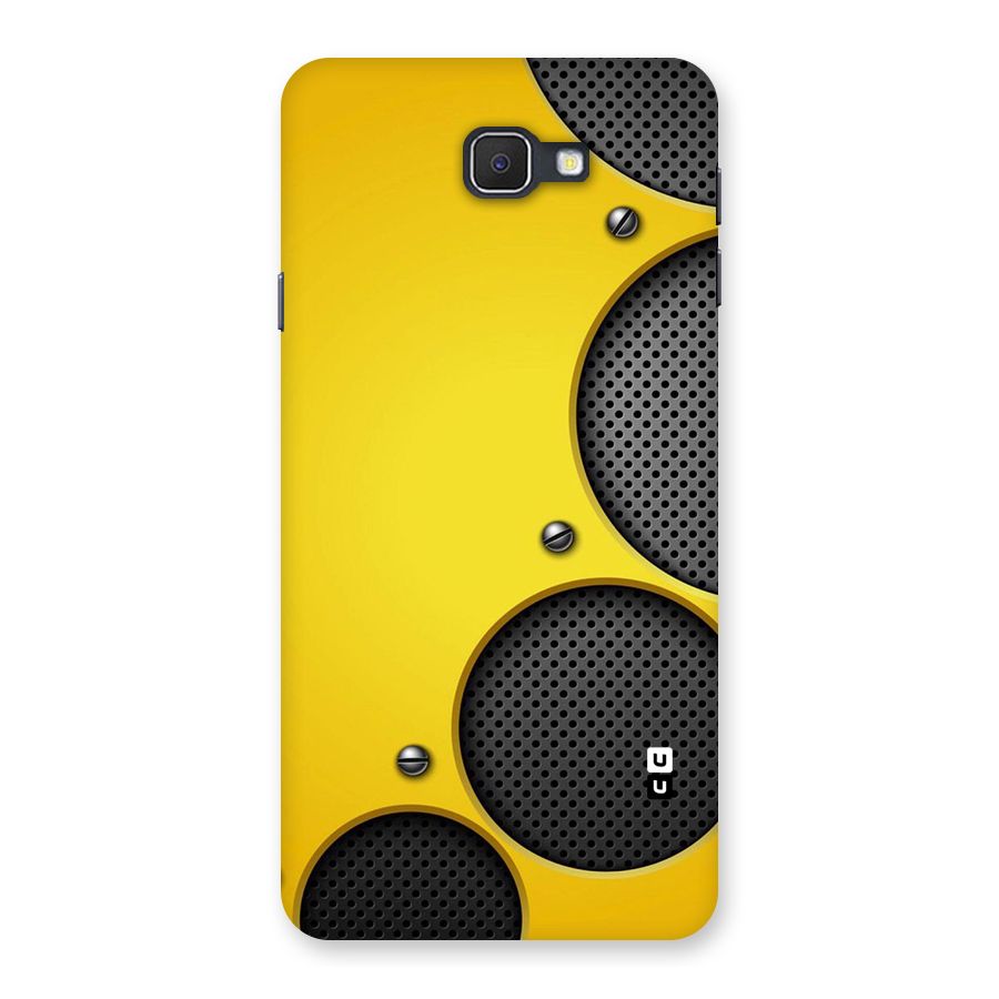 Black Net Yellow Back Case for Samsung Galaxy J7 Prime