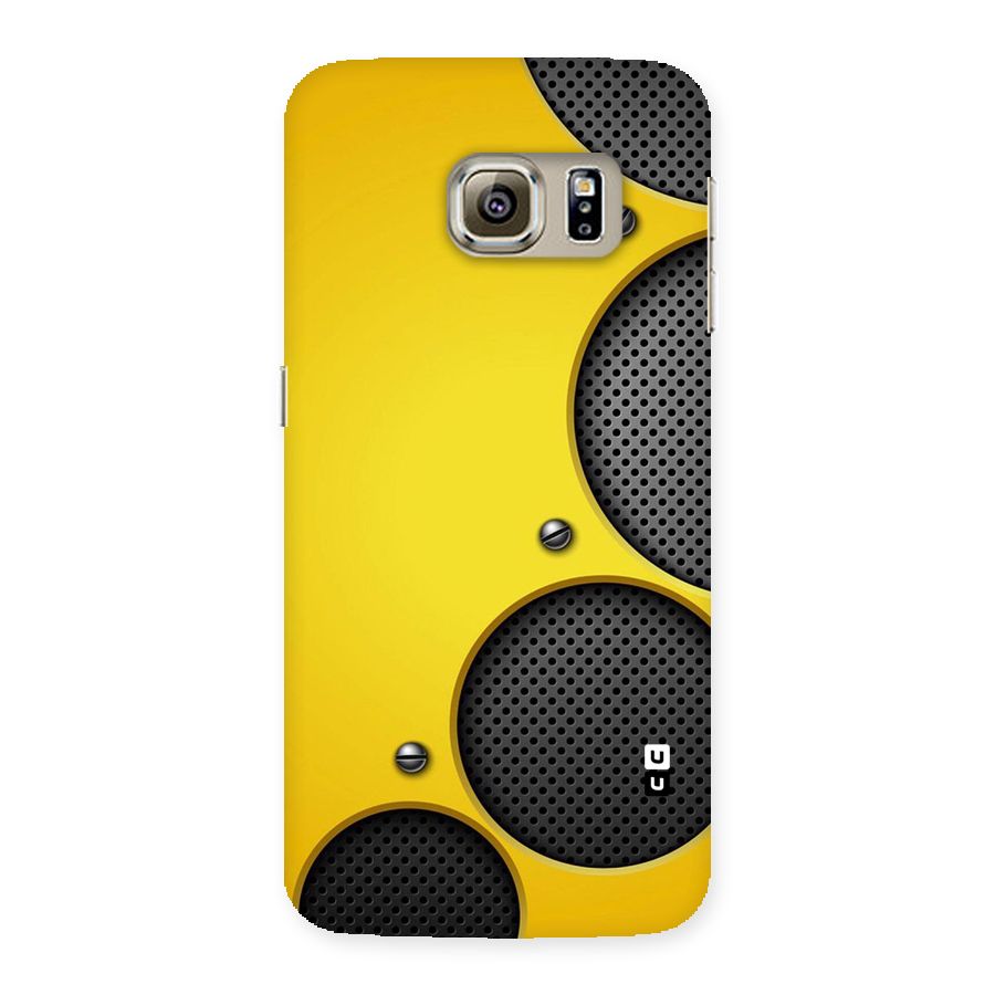 Black Net Yellow Back Case for Samsung Galaxy S6 Edge