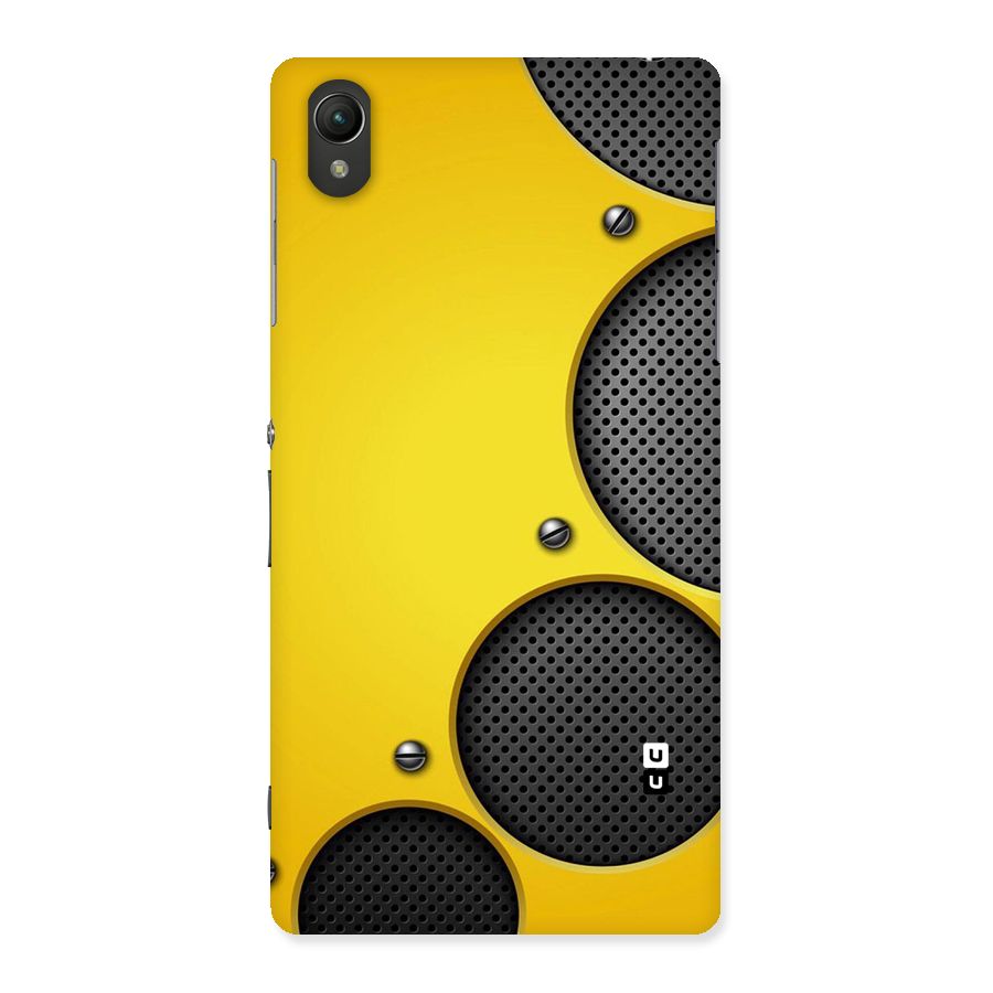 Black Net Yellow Back Case for Sony Xperia Z2