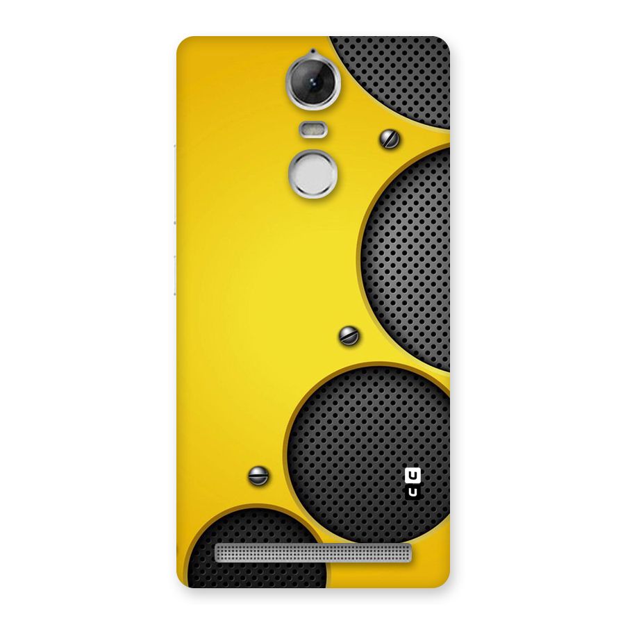 Black Net Yellow Back Case for Vibe K5 Note