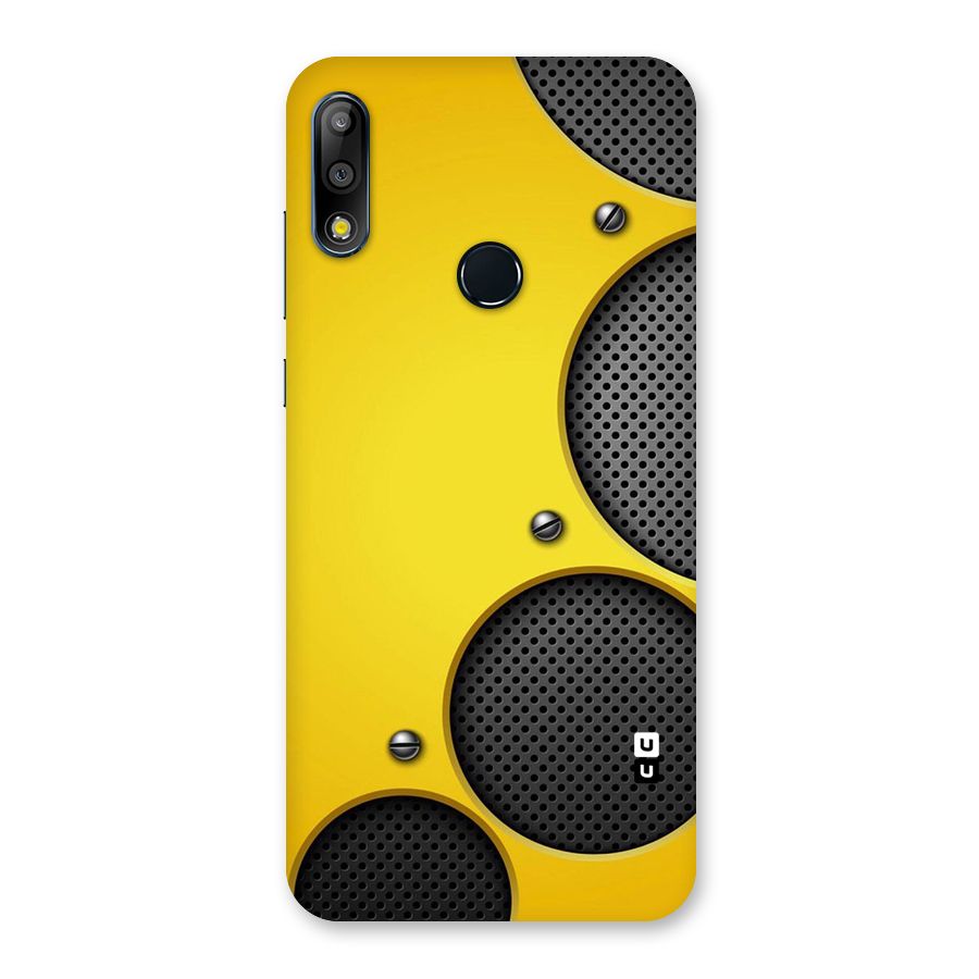 Black Net Yellow Back Case for Zenfone Max Pro M2