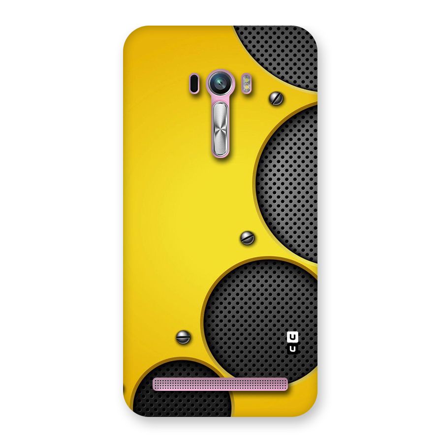 Black Net Yellow Back Case for Zenfone Selfie
