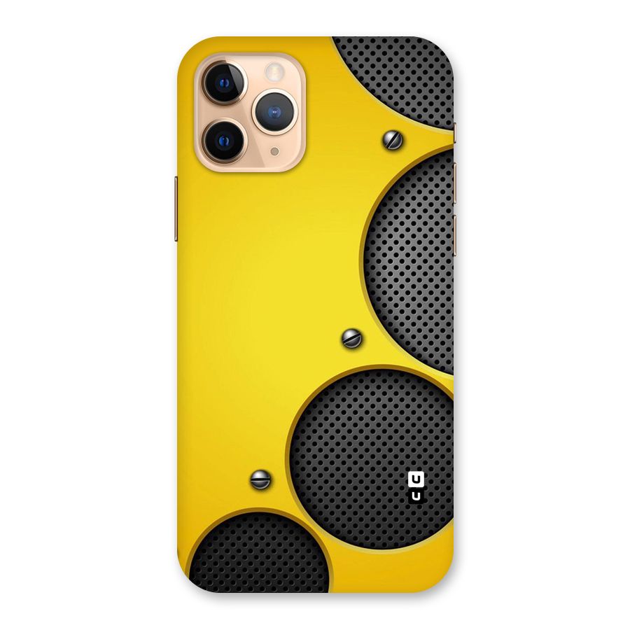 Black Net Yellow Back Case for iPhone 11 Pro