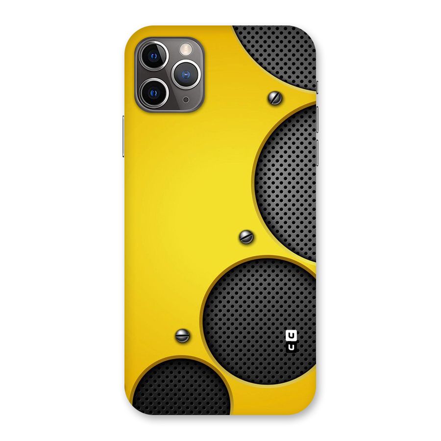Black Net Yellow Back Case for iPhone 11 Pro Max