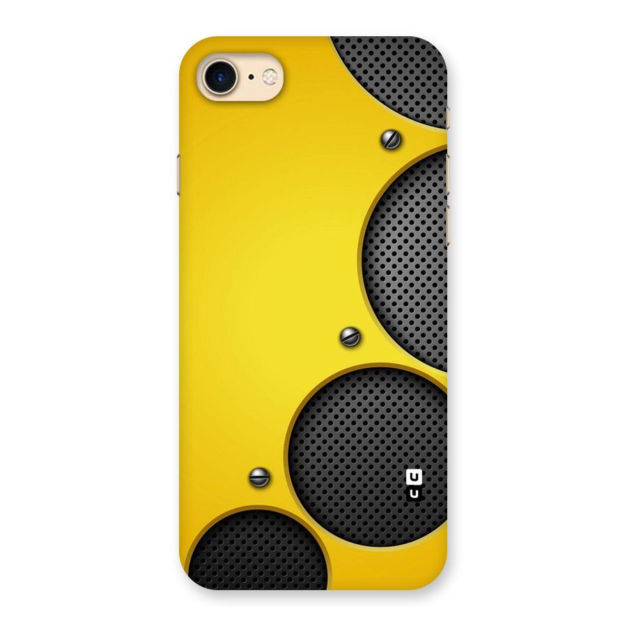 Black Net Yellow Back Case for iPhone 7