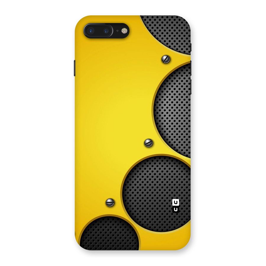 Black Net Yellow Back Case for iPhone 7 Plus