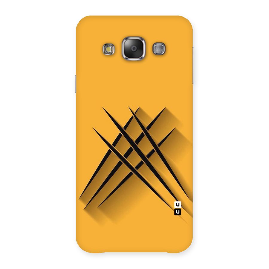 Black Paws Back Case for Galaxy E7