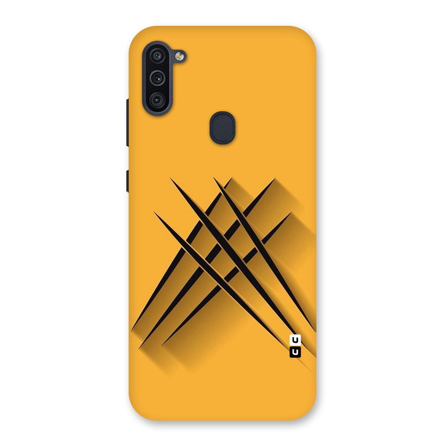 Black Paws Back Case for Galaxy M11