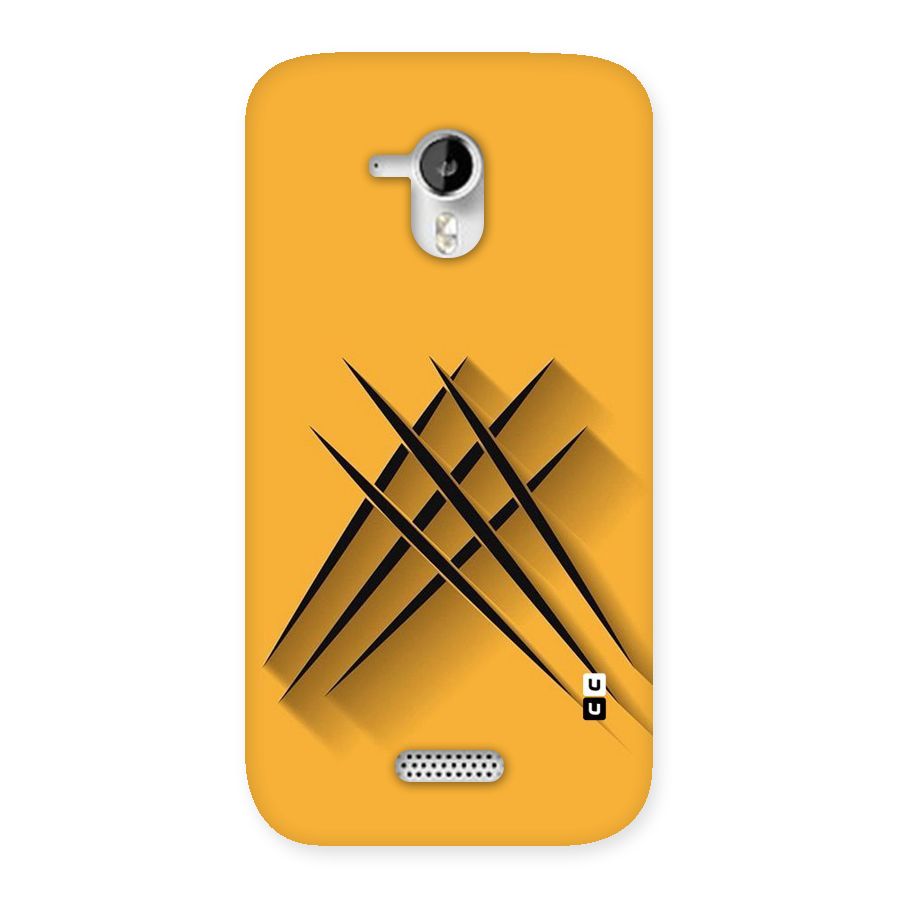 Black Paws Back Case for Micromax Canvas HD A116