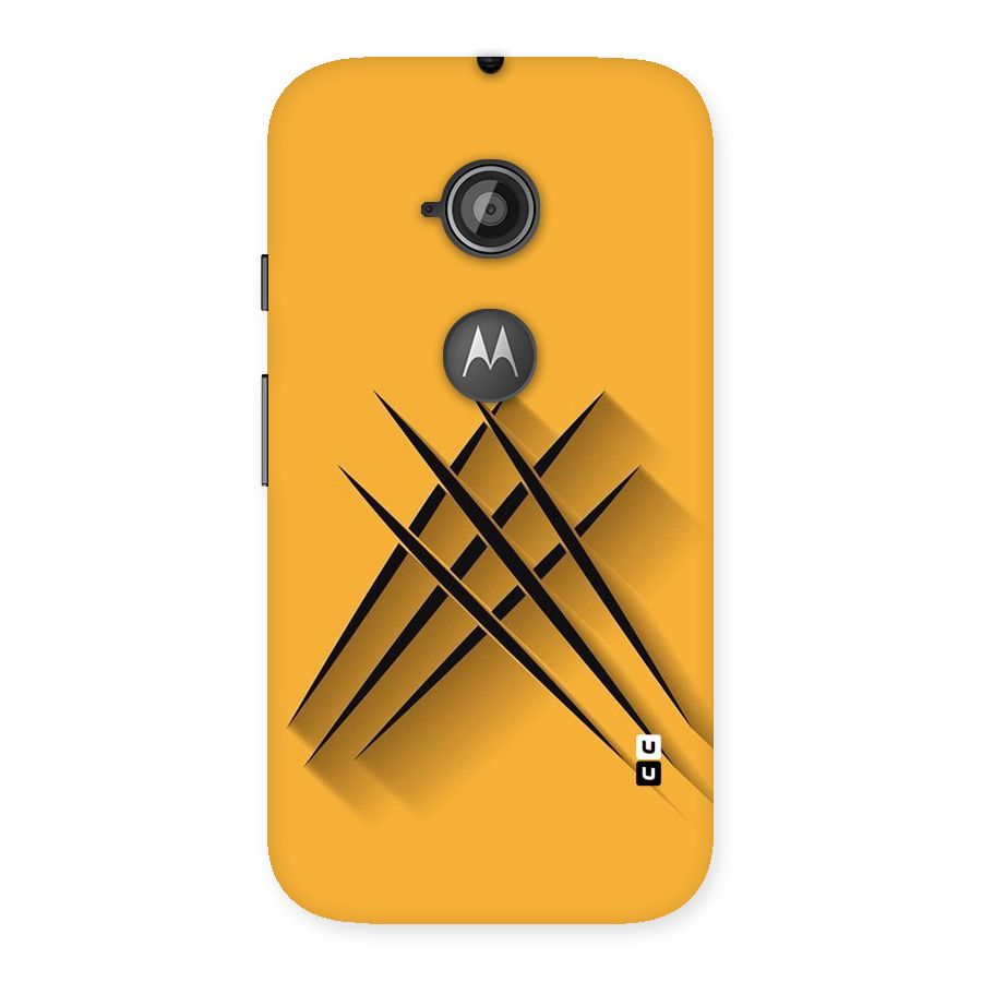 Black Paws Back Case for Moto E 2nd Gen