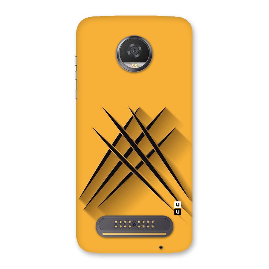 Black Paws Back Case for Moto Z2 Play