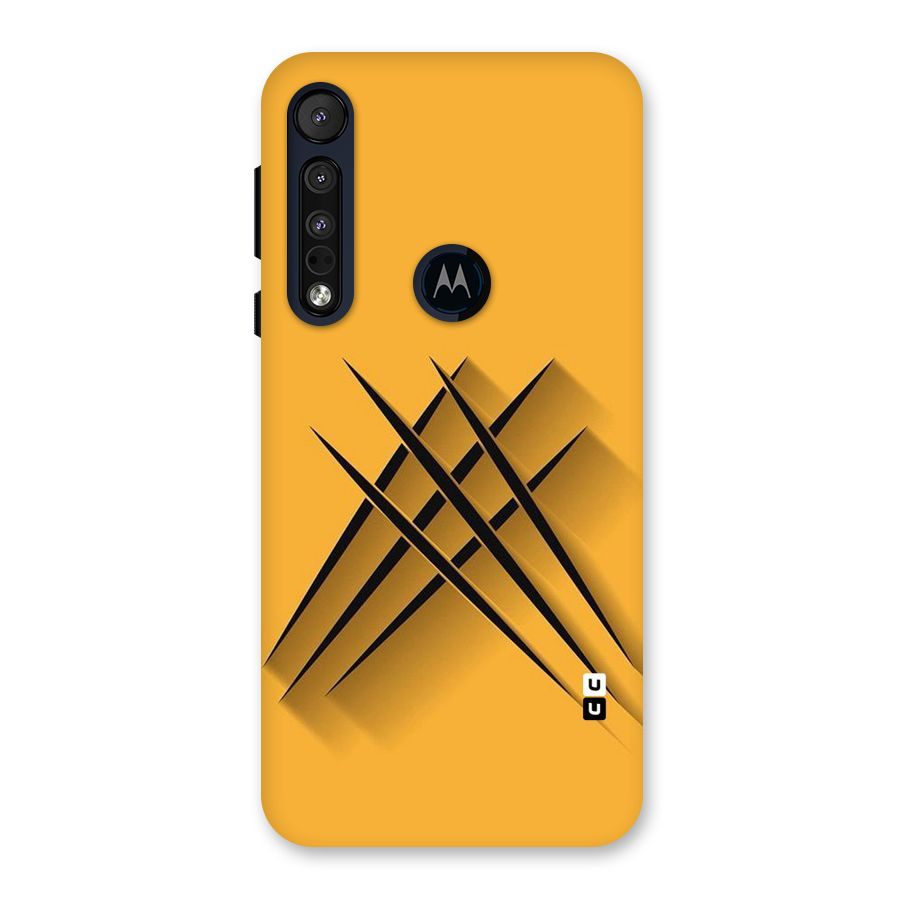 Black Paws Back Case for Motorola One Macro