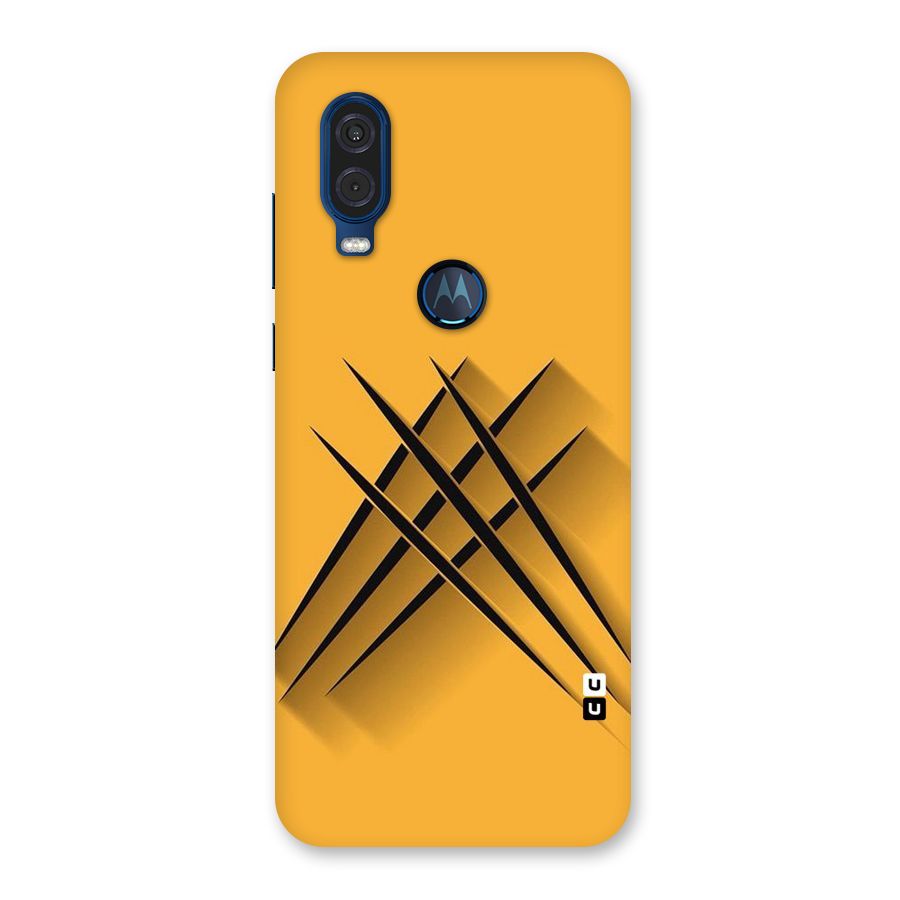 Black Paws Back Case for Motorola One Vision