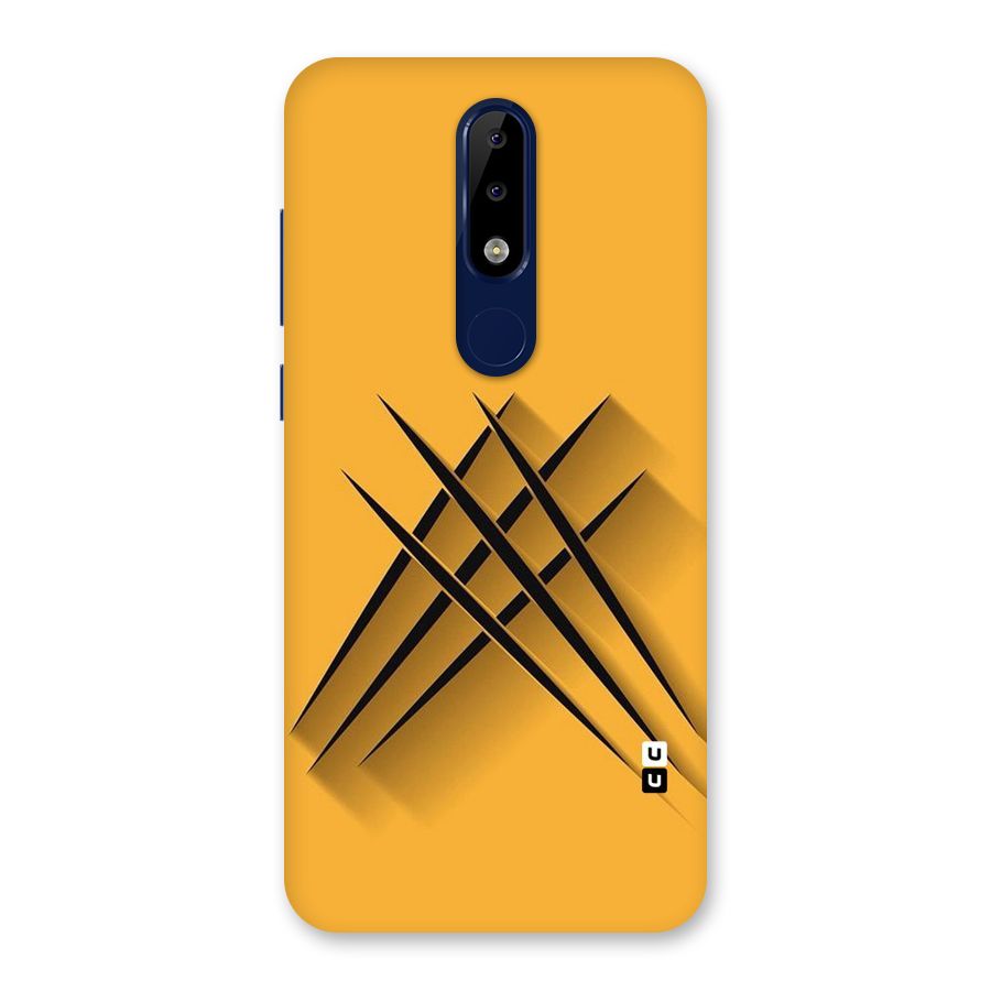 Black Paws Back Case for Nokia 5.1 Plus