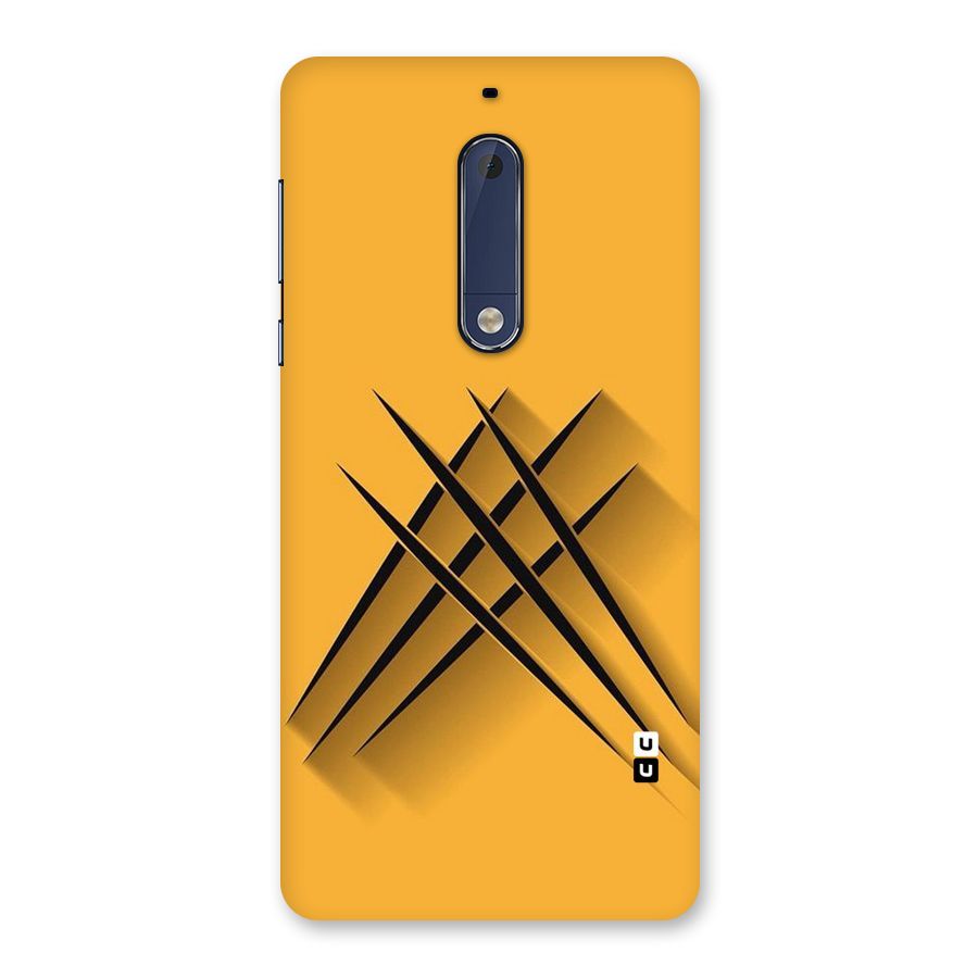 Black Paws Back Case for Nokia 5