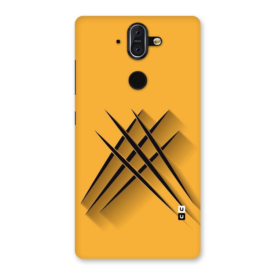 Black Paws Back Case for Nokia 8 Sirocco